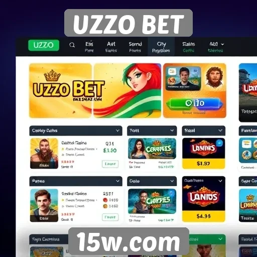 Análise da interface do usuário do UZZO BET